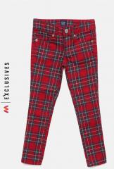 Gap Girls' Superdenim Plaid Super Skinny Jeans With Fantastiflex girls