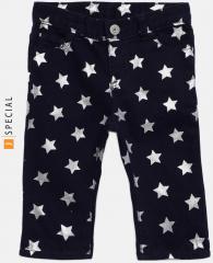 Gap Navy Blue Star Foil Girlfriend Jeans girls