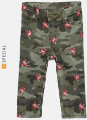 Gap Olive Green Superdenim Camo Super Skinny Jeans with Fantastiflex girls