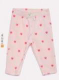 Gap Pink Printed Pull On Pants In Fleece Girls