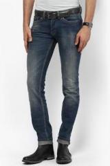 Gas Blue Low Rise Skinny Fit Jeans men