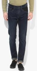 Gas Blue Washed Low Rise Regular Fit Jeans men