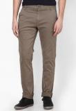 Gas Grey Solid Slim Fit Chinos Men