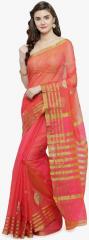 Geroo Jaipur Pink Embellished Saree women