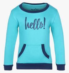 Gini & Jony Aqua Blue Sweatshirt girls