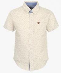 Gini & Jony Beige Casual Shirt boys