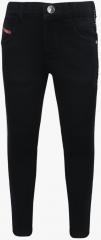 Gini And Jony Black Mid Rise Slim Fit Jeans boys