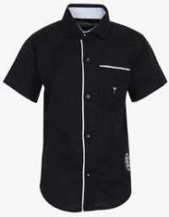 Gini And Jony Black Regular Fit Casual Shirt boys