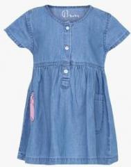 Gini And Jony Blue Casual Dress girls