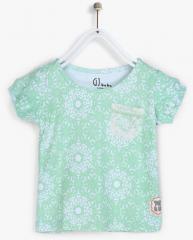 Gini And Jony Blue Printed Top girls