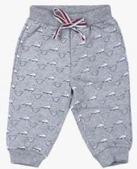 Gini & Jony Grey Printed Track Bottom boys