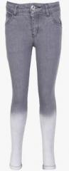 Gini & Jony Grey Regular Fit Jeans girls