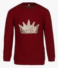 Gini & Jony Maroon Sweater girls