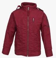 Gini & Jony Maroon Winter Jacket boys