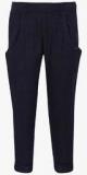 Gini & Jony Navy Blue Regular Fit Trouser girls