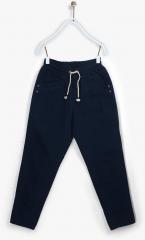 Gini And Jony Navy Blue Slim Fit Trouser boys