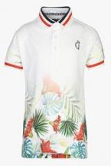 Gini & Jony Off White Regular Fit Polo Shirt boys