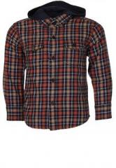 Gini & Jony Orange Casual Shirt boys