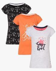 Gini & Jony Pack Of 3 Multicoloured Value Packs Tops girls