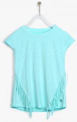 Gini And Jony Turquoise Blue Casual Top girls