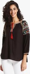 Gipsy Black Printed Tunic women