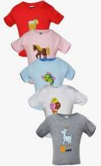 Gkiidz Pack Of 5 Multicoloured Casual Tops girls