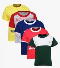 Gkiidz Pack Of 5 Multicoloured T Shirts boys