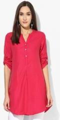 Global Desi Fuchsia Printed Tunic women