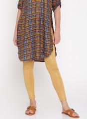 Global Desi Gold Toned Leggings women