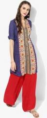 Global Desi Multicoloured Printed Kurti women