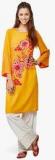 Global Desi Mustard Yellow Printed Tunic women