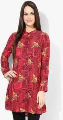 Global Desi Pink Printed Tunic women