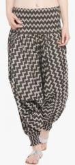 Globus Black Printed Harem Pant women