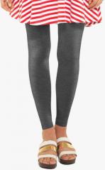 Go Colors Dark Grey Solid Legging women