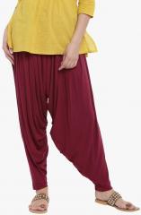 Go Colors Maroon Solid Salwar women