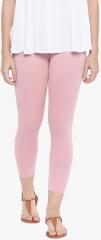 Go Colors Pink Solid Leggings women