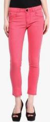 Go Fab Pink Low Rise Skinny Jeans women