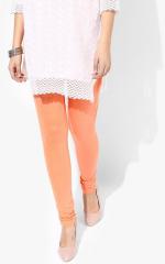 Gq Orange Solid Leggings women