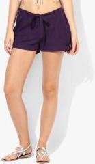 Grass By Gitika Goyal Purple Shorts women