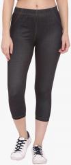 Greenwich Black Solid Leggings women