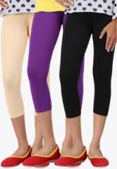 Greenwich Pack Of 3 Multicoloured Leggings girls