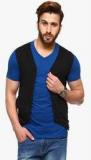 Gritstones Black Solid Waistcoat men