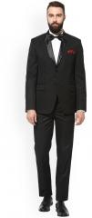 Hangup Black Single Breasted Regular Fit Party Suit men