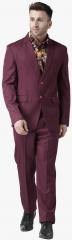 Hangup Maroon Solid Suit men