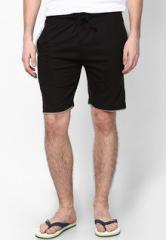 Happy Hours Solid Black Shorts men