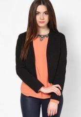 Harpa Black Solid Jacket women