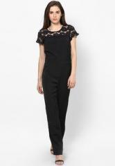 Harpa Black Solid Jump Suit women