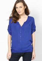 Harpa Blue Solid Top women