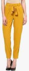 Harpa Mustard Yellow Solid Chinos women