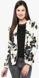 Harpa Off White Printed Fitted Blazer Women